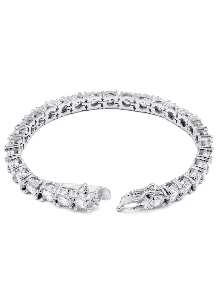 3.50 cttw Men's Diamond Bracelet Italian 18K White Gold VS2-SI1 Clarit -  Vir Jewels